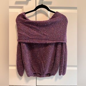 Purple / multicolored sweater